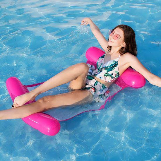 Imaginea din Saltea gonflabilă pentru apă cu plasă - roz