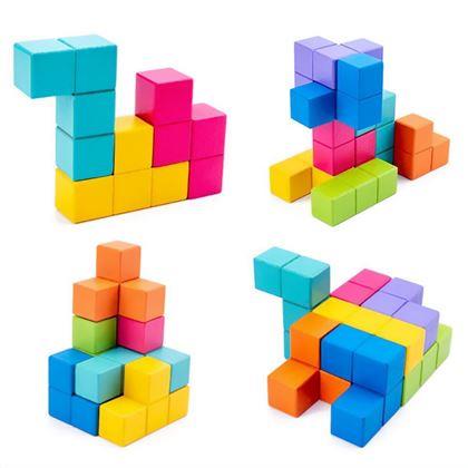 Imaginea din Puzzle 3D din lemn cu cărți