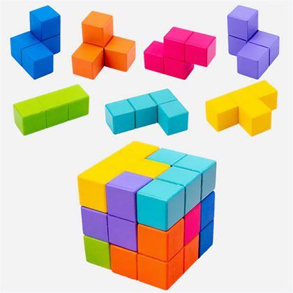 Imaginea din Puzzle 3D din lemn cu cărți