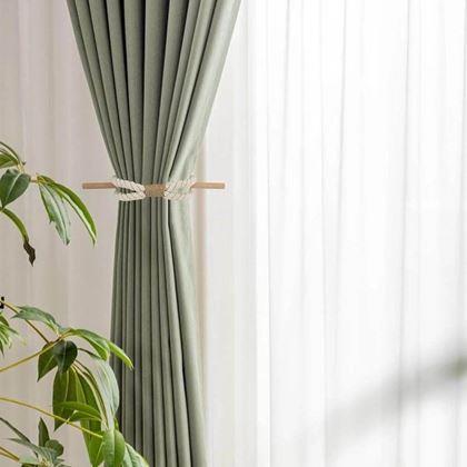 Imaginea din Clamă decorativă pentru perdea  -  sfoară albă