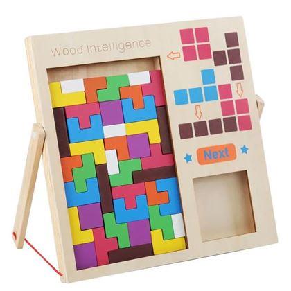 Imaginea din Puzzle logic din lemn - forme