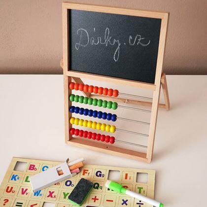 Imaginea din Tablă din lemn cu numărătoare