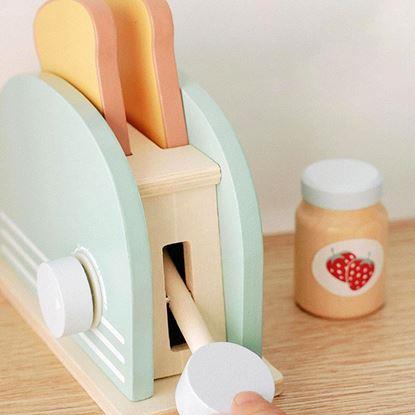 Imaginea Set de mic dejun din lemn pentru joacă, 9 piese