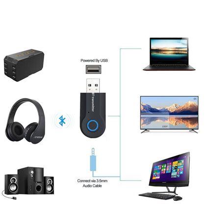 Imaginea din Transmițător audio Bluetooth, USB și JACK de 3,5 mm