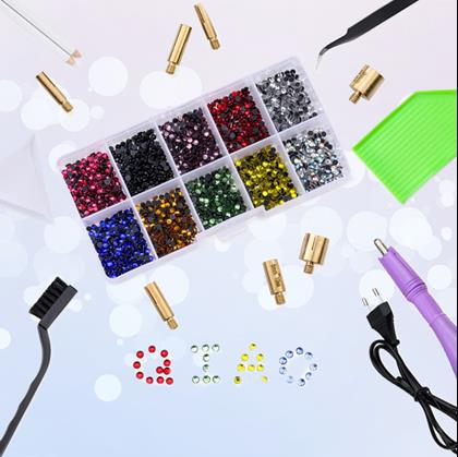 Imaginea din Aplicator pentru lipirea pietricelelor + set de pietricele