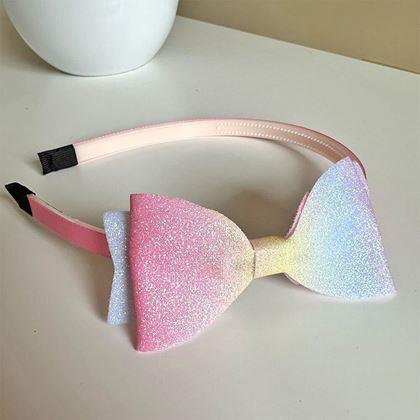 Imaginea din Bentită strălucitoare cu fundă  -  pastel