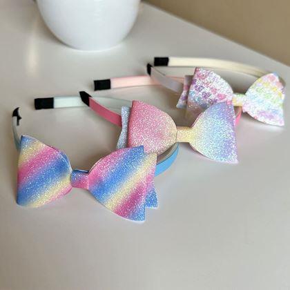 Imaginea din Bentită strălucitoare cu fundă  -  pastel