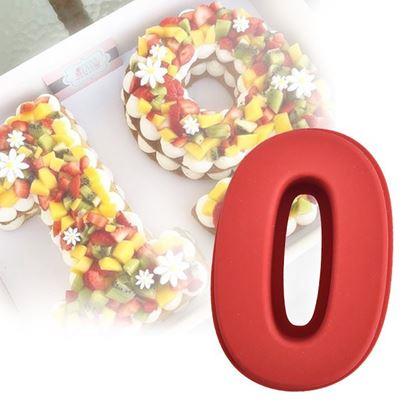 Imaginea din Formă de copt din silicon în formă de cifră - 0