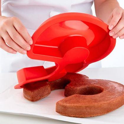 Imaginea din Formă de copt din silicon în formă de cifră - 0