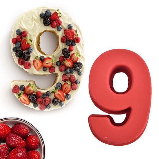 Imaginea din Formă de copt din silicon în formă de cifră - 9