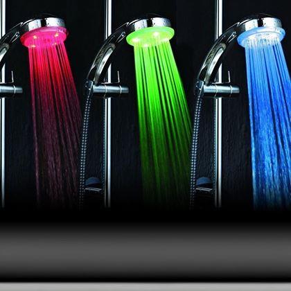 Imaginea din Cap duș cu iluminare LED multicolor