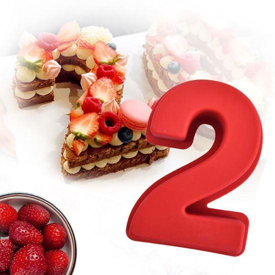 Imaginea din Formă de copt din silicon în formă de cifră - 2