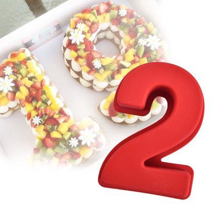 Imaginea din Formă de copt din silicon în formă de cifră - 2