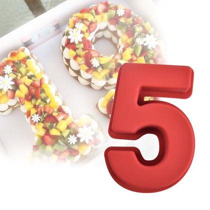 Imaginea din Formă de copt din silicon în formă de cifră - 5