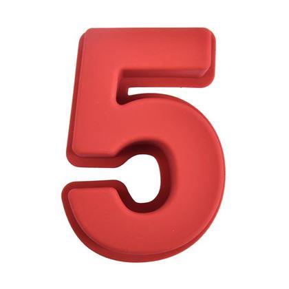 Imaginea din Formă de copt din silicon în formă de cifră - 5