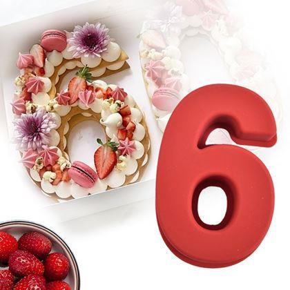 Imaginea din Formă de copt din silicon în formă de cifră - 6