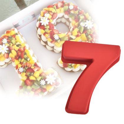 Imaginea din Formă de copt din silicon în formă de cifră - 7