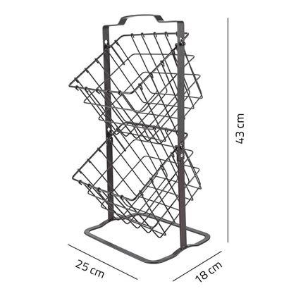 Imaginea din Coș metalic cu două etaje 45 cm