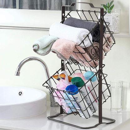 Imaginea Coș metalic cu două etaje 45 cm