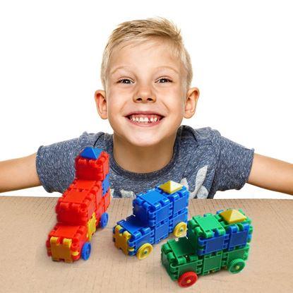 Imaginea Set de construcții mașinuțe 100 bucăți