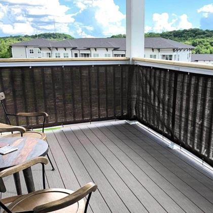Imaginea din Paravan pentru balcon 500x90 cm  -  negru