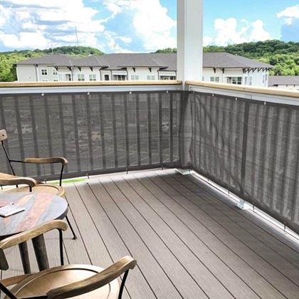 Imaginea din Paravan de balcon pentru intimitate 500x90 cm -  gri