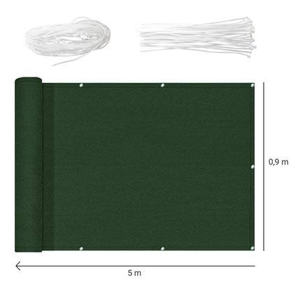 Imaginea din Paravan pentru balcon 500x90 cm  -  verde
