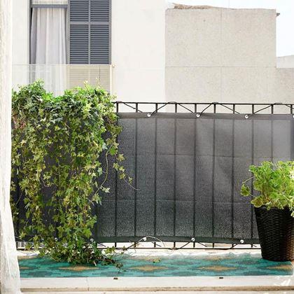 Imaginea din Paravan de balcon pentru intimitate 500x90 cm -  gri