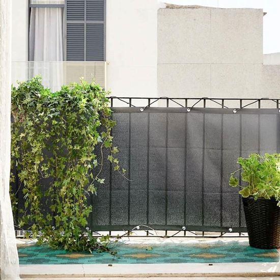 Imaginea din Paravan pentru balcon 500x90 cm  -  gri