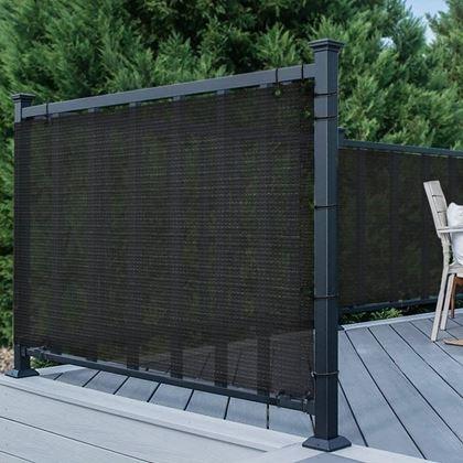 Imaginea din Paravan de balcon pentru intimitate 500x90 cm -  negru
