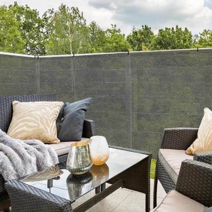 Imaginea din Paravan de balcon pentru intimitate 500x90 cm -  gri