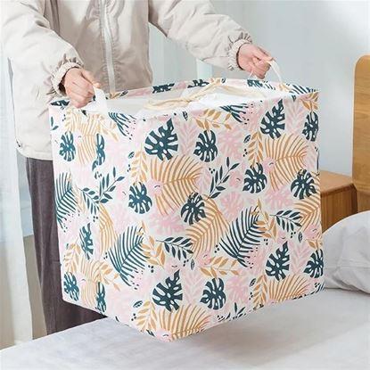 Imaginea Coș de depozitare pentru textile cu cordon de tragere 