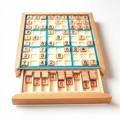 Imaginea din Sudoku din lemn