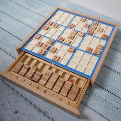 Imaginea din Sudoku din lemn