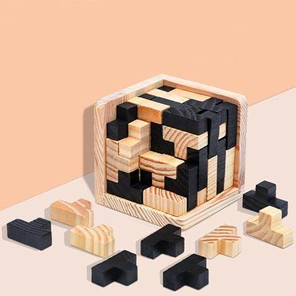 Imaginea din Puzzle din lemn - deluxe
