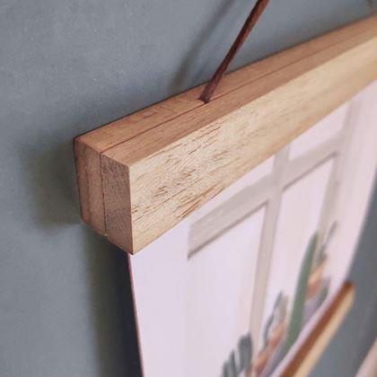 Imaginea din Ramă de lemn pentru poster, lățime 41 cm