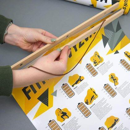 Imaginea din Ramă de lemn pentru poster, lățime 41 cm