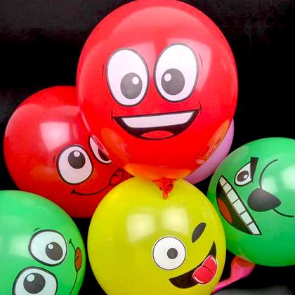 Imaginea din Baloane Emoji 10 buc
