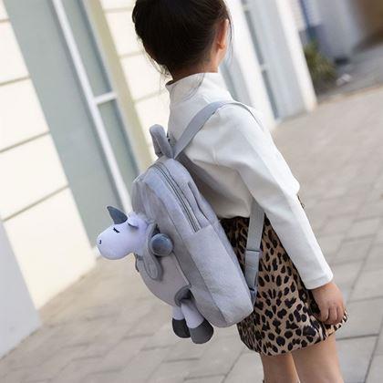 Imaginea din Rucsac pentru copii cu pluș detașabil -  unicorn