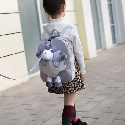 Imaginea din Rucsac pentru copii cu pluș detașabil -  unicorn