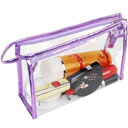 Imaginea din Geanta cosmetică transparentă  -  violetă