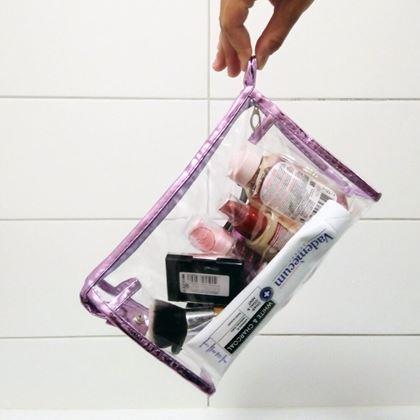 Imaginea din Geanta cosmetică transparentă  -  violetă