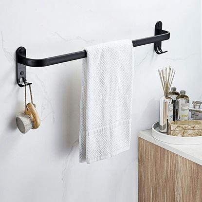 Imaginea Cârlig metalic autoadeziv pentru prosop, cu cârlige