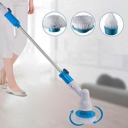 Imaginea din Perie de curățare fără fir + 3 capete interschimbabile, mâner extensibil