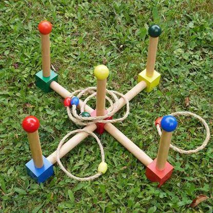 Imaginea Joc din lemn de aruncat inele