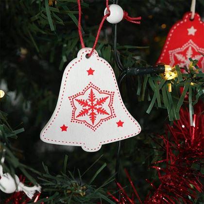 Imaginea din Set de ornamente din lemn 12 bucăți - clopoței