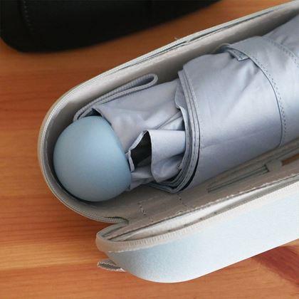Imaginea din Mini umbrelă pliabilă cu husă - albastru