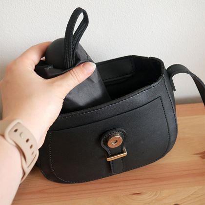 Imaginea din Mini umbrelă pliabilă cu husă - negru