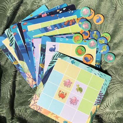 Imaginea din Sudoku pentru copii - creaturi marine