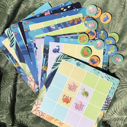 Imaginea din Sudoku pentru copii - creaturi marine